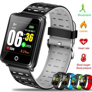 internet marketing. שעוני יד -wristwatches F3 bluetooth Smart Watch Heart Rate Oxygen Blood Pressure Sport Fitness Tracker